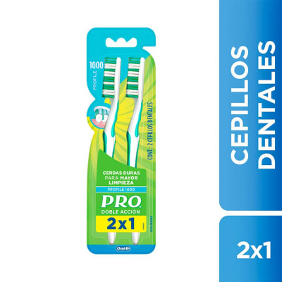 Oral B Cepillo Dental Pro Duro Doble Acción Pack 2und1
