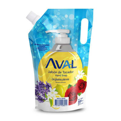 Aval Jabón Líquido Fresco Limón Doypack 800ml