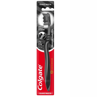 Colgate Cepillo Dental Zig Zag Carbón Suave