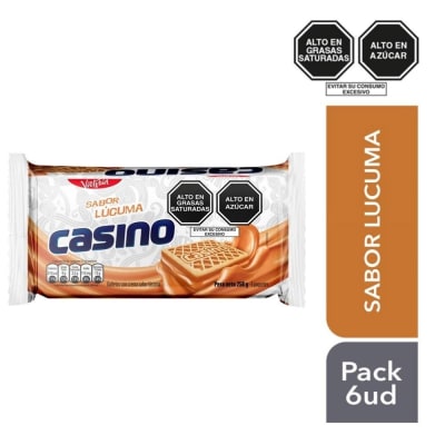 Victoria Casino Galleta Sabor Lúcuma Pack 6und