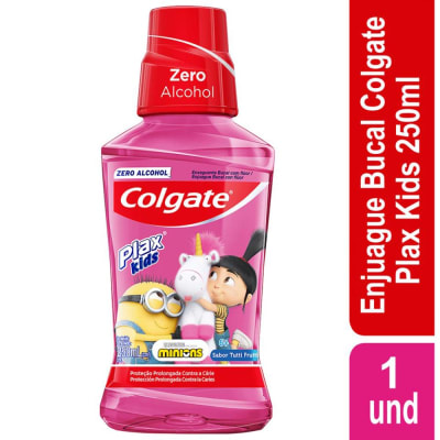Colgate Enjuague Bucal Plax Kids Sabor Tutti Frutti Botella 250ml
