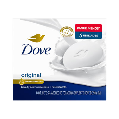 Dove Jabón Original Barra 90gr Pack 3und1