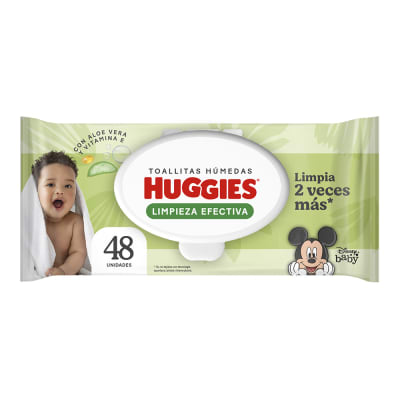 Huggies Toallitas Húmedas Limpieza Efectiva Bolsa 48und