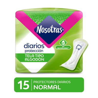Nosotras Protectores Diarios Normal Bolsa 15und