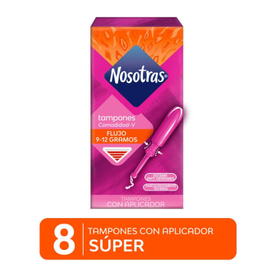 Nosotras Tampones Súper con Aplicador Caja 8und1