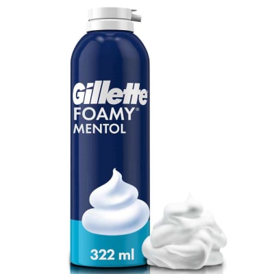 Gillette Espuma de Afeitar Faomy Mentol Frasco 322ml