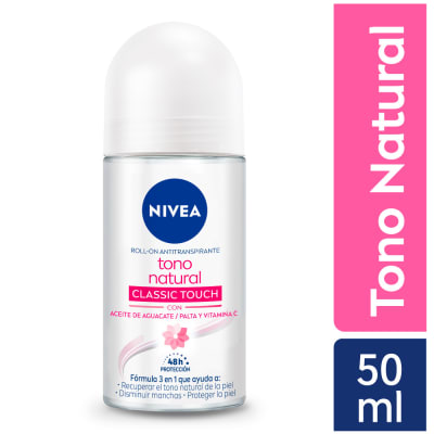 Nivea Antitranspirante Tono Natural Classic Touch Roll-On 50ml
