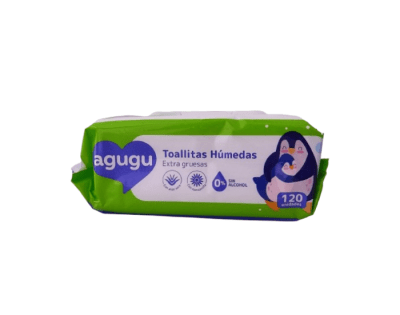 Agugu Toallitas Húmedas Bolsa 120und