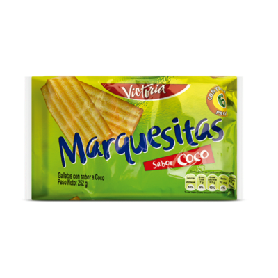 Victoria Marquesitas Galleta Sabor Coco Pack 6und1