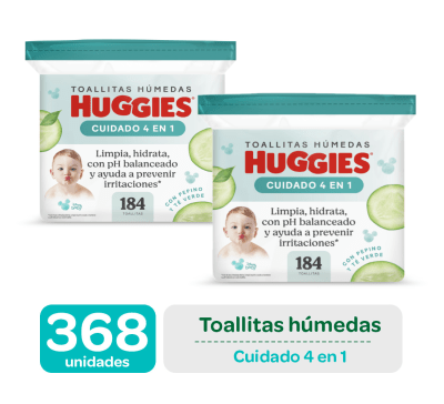 Huggies Toallitas Húmedas One & Done Pack 2und1