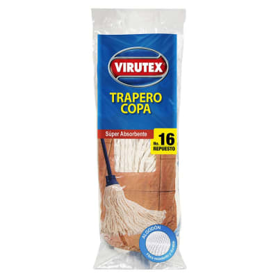 Virutex Mopa de Algodón Nº 16 Repuesto 200gr
