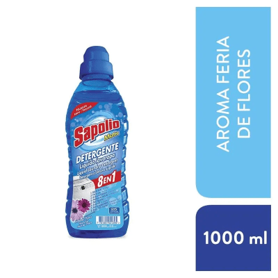 Sapolio Detergente Líquido Feria de Flores Botella 1lt2