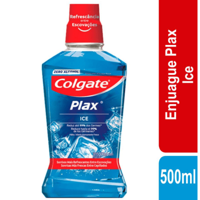 Colgate Enjuague Bucal Plax Ice Botella 500ml