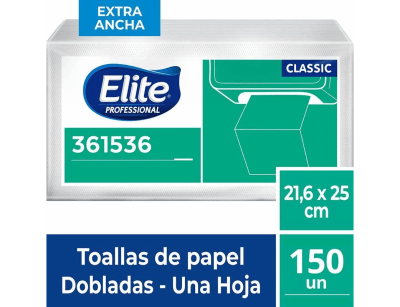 Elite Professional Toalla Interfoliada Classic X 150und1