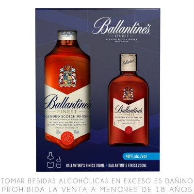 Whisky BALLANTINE´S Botella 700ml + Whisky BALLANTINE´S Botella 200ml1