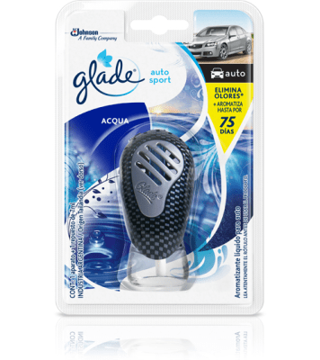 Glade Auto Sport Aromatizante Acqua 1 Aparato + 1 Repuesto1