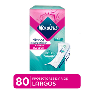 Nosotras Protectores Diarios Largos Caja 80und