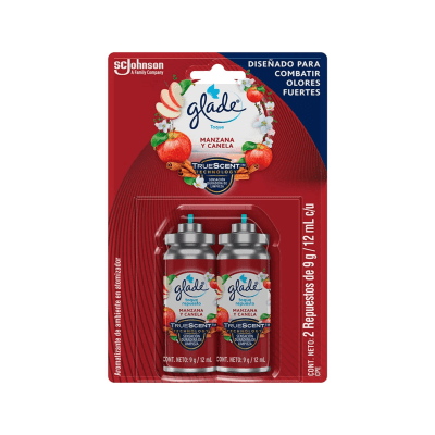 Glade Toque Aromatizante Manzana y Canela Repuesto 2und1