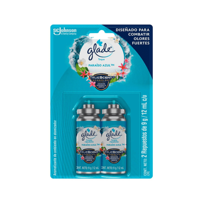 Glade Toque Aromatizante Paraíso Azul Repuesto 2und1