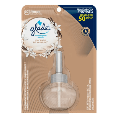 Glade Aceite Natural Abrazos de Vainilla Repuesto 21ml