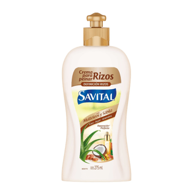 Savital Crema Para Peinar Multióleos y Sábila Frasco 275ml1