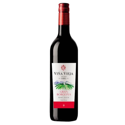 Vino Tinto VIÑA VIEJA Borgoña Semi Seco Botella 750ml