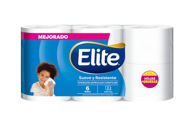 Elite Papel Higiénico Suave y Resistente 6und1