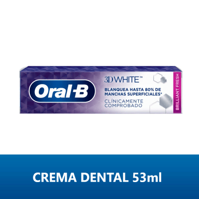 Oral B Crema Dental 3D White Brilliant Fresh 53ml