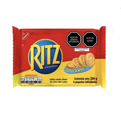 Ritz Galleta Salada Sabor a Queso Pack 6und