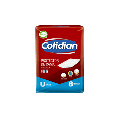 Cotidian Protector de Cama Bolsa 8und1