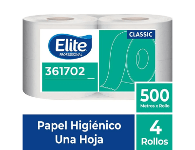 Elite Professional Papel Higiénico Classic 500m X 4und