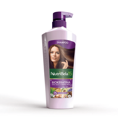 Nutribela 15 Shampoo Biokeratina Frasco 400ml