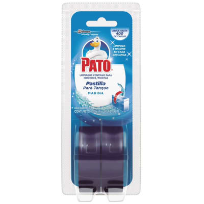 Pato Pastilla Para Tanque Fragancia Marina 40gr Pack 2und