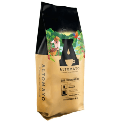 Altomayo Café Tostado Molido Gourmet Bolsa 450gr