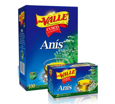 Del Valle Anís Filtrante Caja 100und1