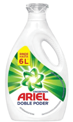 Ariel Detergente Líquido Doble Poder Galón 3lt