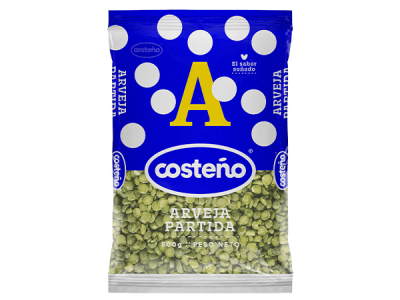Costeño Arverja Partida Bolsa 500gr