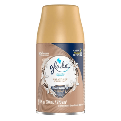 Glade Abrazos de Vainilla Repuesto Automático  Frasco 270ml
