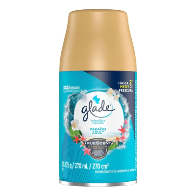 Glade Paraíso Azul Repuesto Automático Frasco 270ml