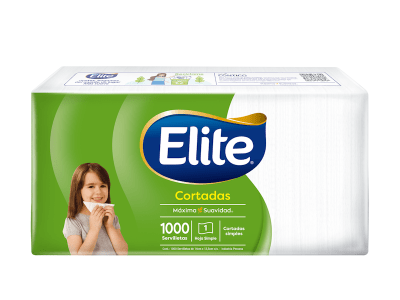 Elite Servilleta Cortadas Simples X 1000und