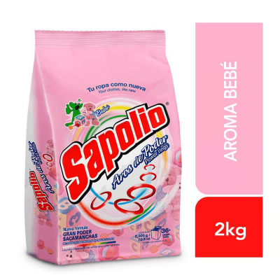 Sapolio Detergente Polvo Bebé Bolsa 2kg