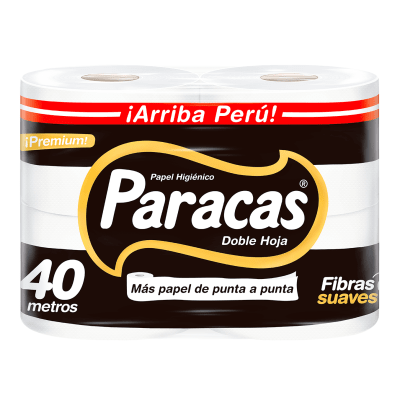 Paracas Negro Papel Higiénico 4und1