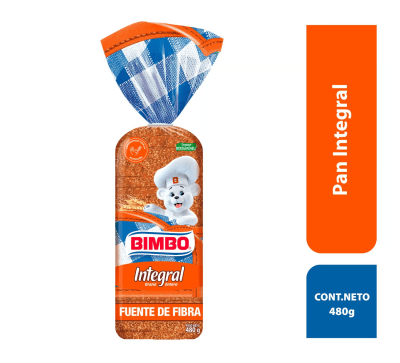 Bimbo Pan de Molde Integral Grande Bolsa 620gr