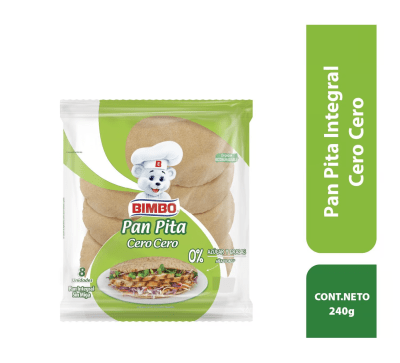 Bimbo Pan Pita Cero Cero 8und