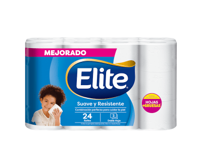 Elite Papel Higiénico Suave y Resistente Maleta 24und