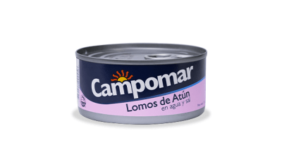 Campomar Lomos de Atún en Agua y Sal Lata 170gr