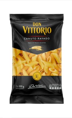 Don Vittorio Fideo Canuto Rayado Bolsa 250gr1