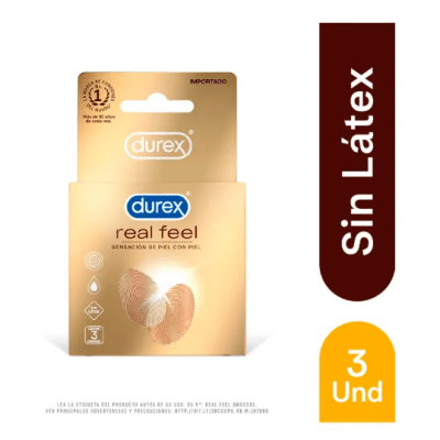 Preservativos Durex Real Feel – Caja 3 UN1