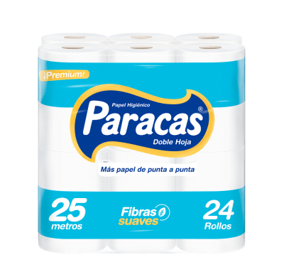 Paracas Celeste Papel Higiénico Maleta 24und1