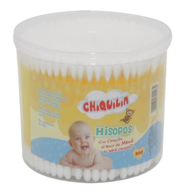 Chiquilin Hisopos de Algodón Envase 300und